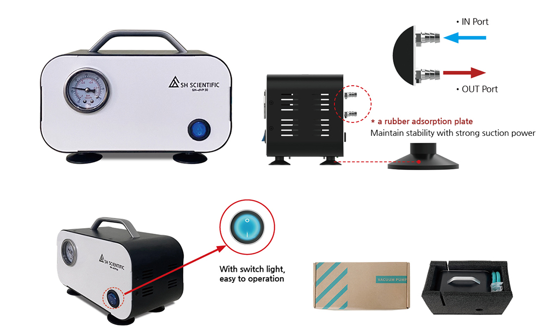 오일리스 다이어프램 진공 펌프 , Oilless Diaphragm Vacuum Pump